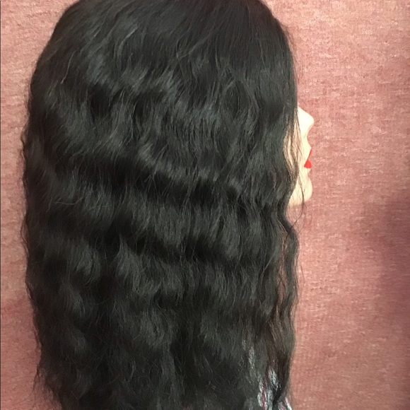 Lace Topline Wet And Wavy Wig Synthetic It Can Be Used for Daily Used - Picture 5 of 7